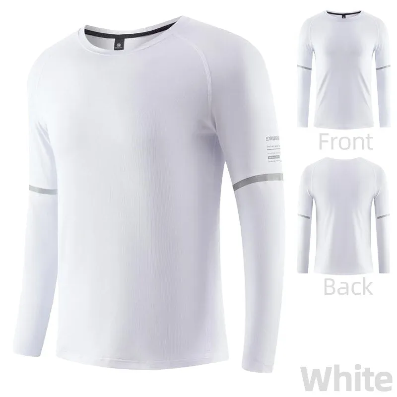 Men Compression T-shirt Gym Fitness Sport Tight Running Sweatshirt Jogging Workout Sportswear Long Sleeve Elastic Tops RashGuard