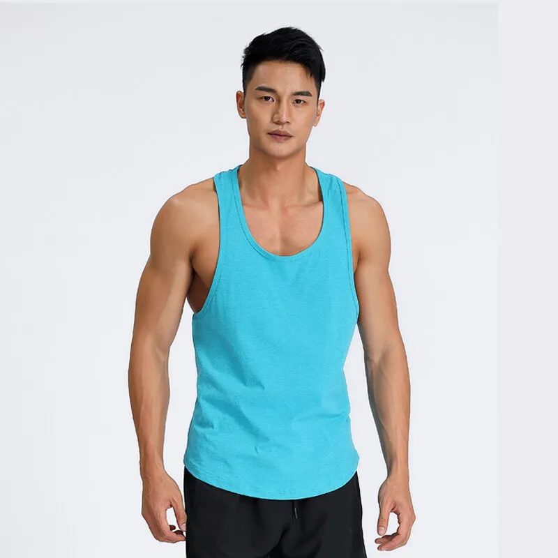 Men Sports Vest Basketball Football Running Tank Gym Fitness Tops Male Training Joggers Sleeveless Shirt Breathable Clothes