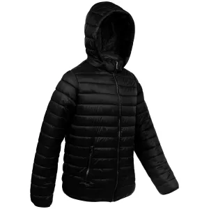 Men's Hooded Warm Winter Wholesale Coats in Black - Bulk Case of 12 Winter Jackets