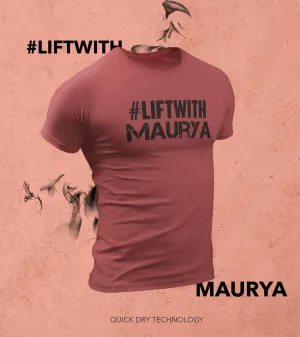 Men's Lift With Maurya T-shirt (Crimson Red)