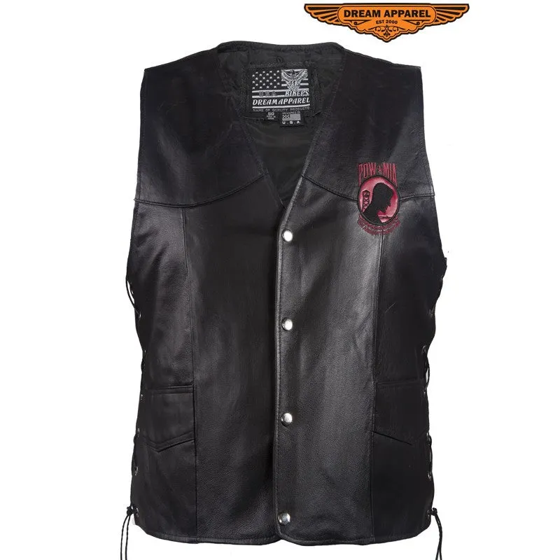 Men's Plain Vest With POW