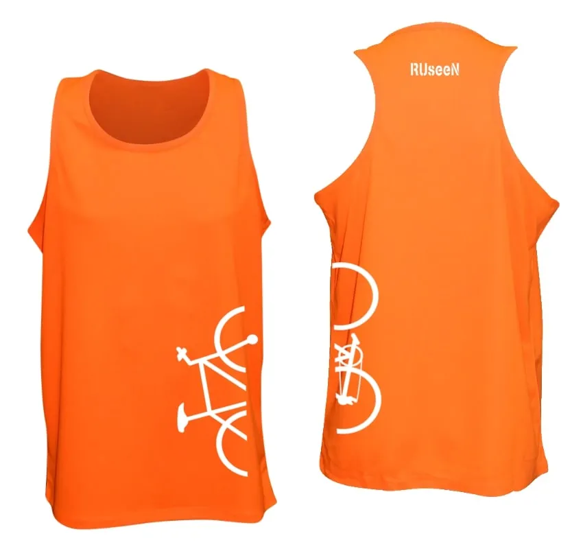 Men's Reflective Tank - Broken Bike