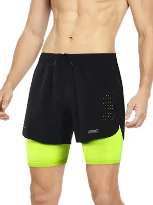 Men's Running Shorts with Longer Liner / Male Fitness Shorts - SF0482