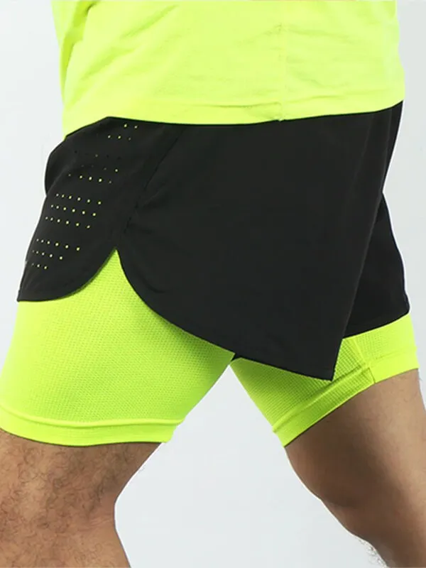 Men's Running Shorts with Longer Liner / Male Fitness Shorts - SF0482