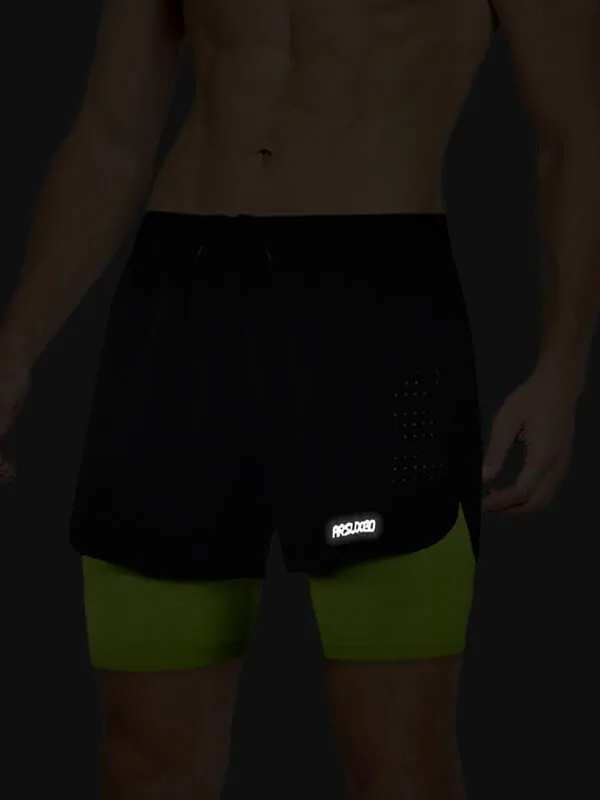 Men's Running Shorts with Longer Liner / Male Fitness Shorts - SF0482