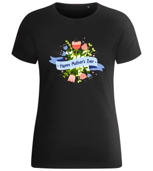 Mother's Day Flowery Design - Basic women's fitted t-shirt