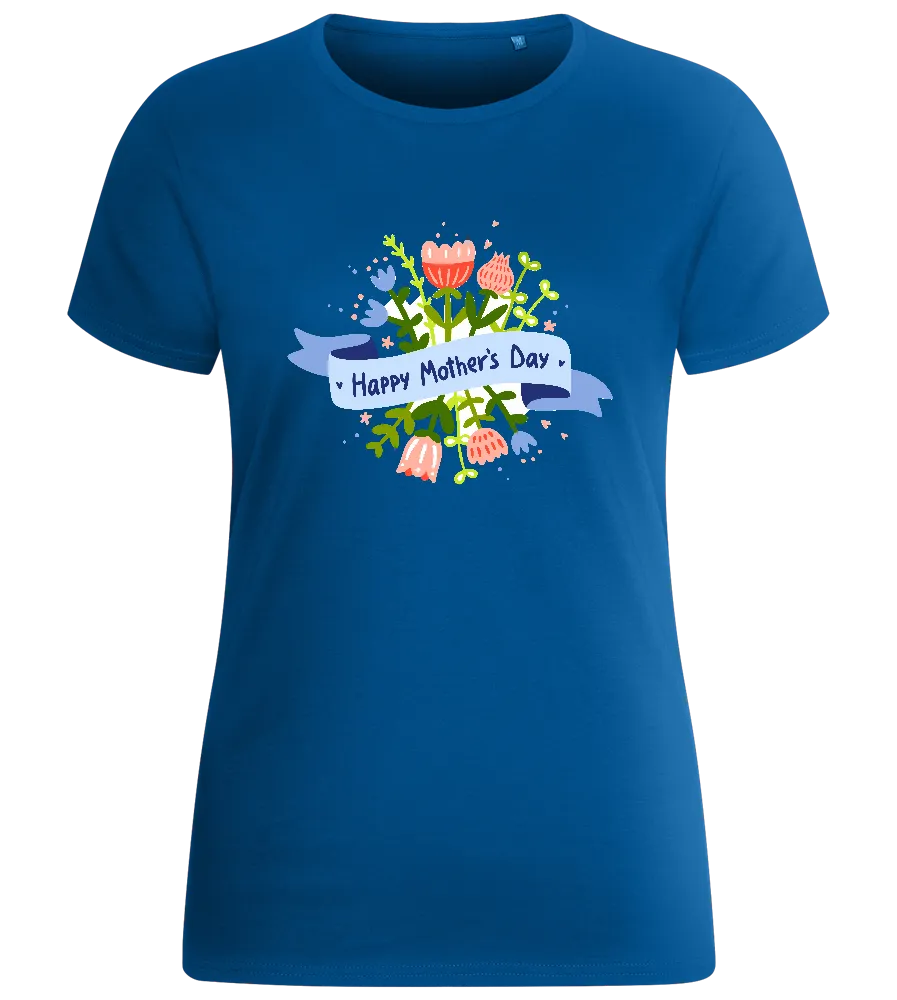 Mother's Day Flowery Design - Basic women's fitted t-shirt