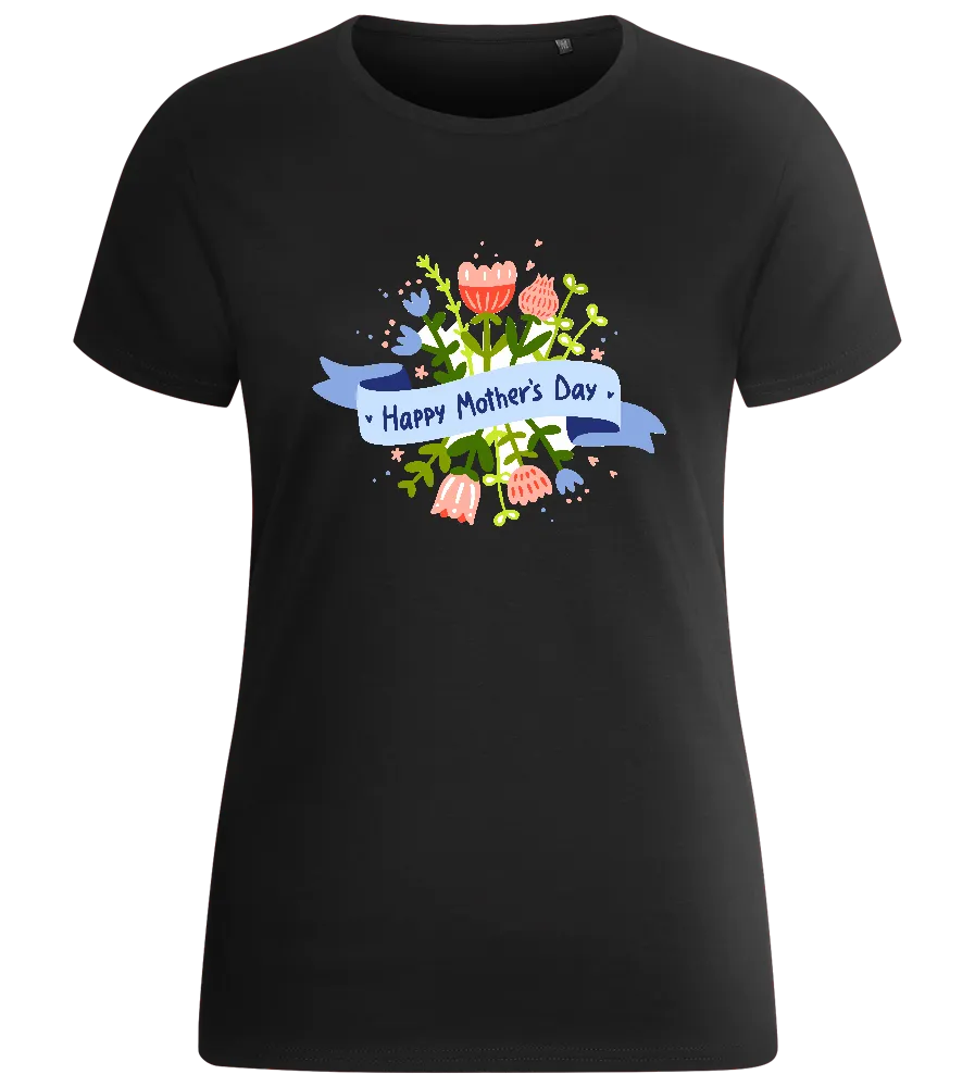 Mother's Day Flowery Design - Basic women's fitted t-shirt