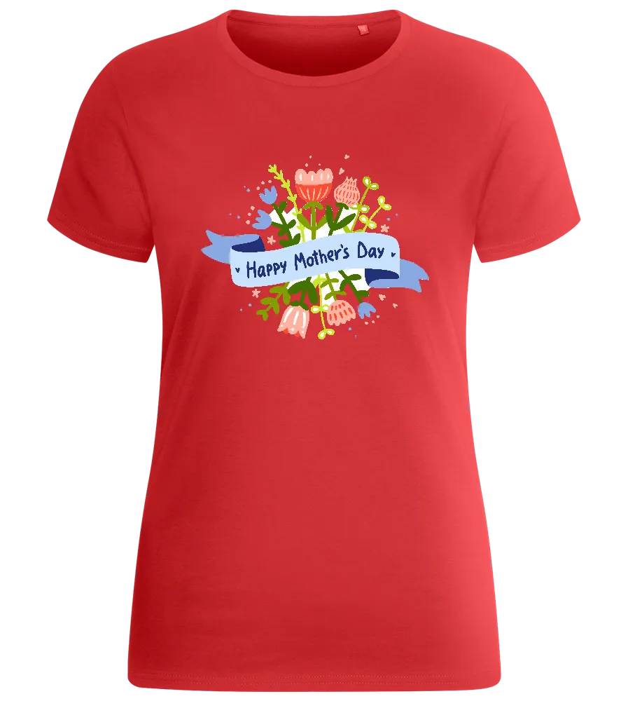 Mother's Day Flowery Design - Basic women's fitted t-shirt