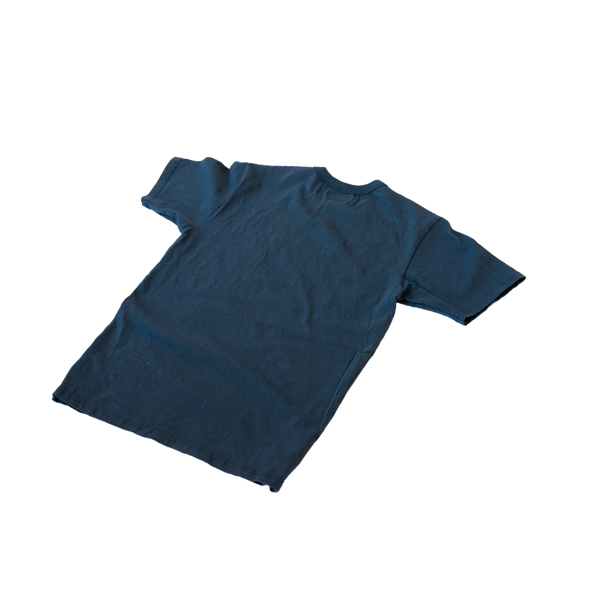 National Athletic Goods Track Tee Combed Cotton Jersey Navy