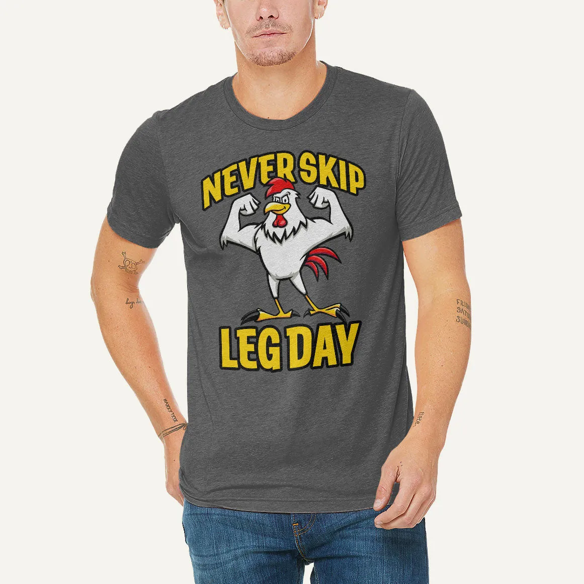 Never Skip Leg Day Men’s Triblend T-Shirt