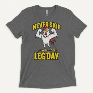 Never Skip Leg Day Men’s Triblend T-Shirt