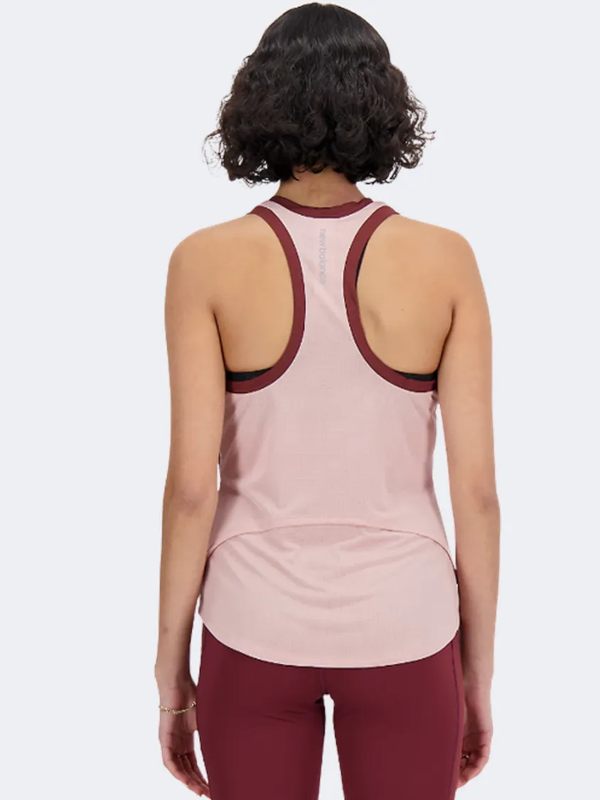 New Balance Accelarate  Women Performance Tank Pink Moon