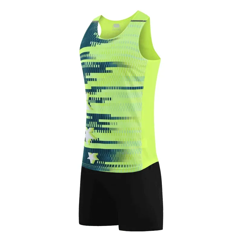 O-Neck Tank and Black Shorts - Athletic Running Set - SF2038