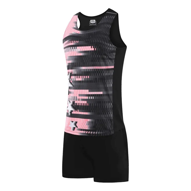 O-Neck Tank and Black Shorts - Athletic Running Set - SF2038