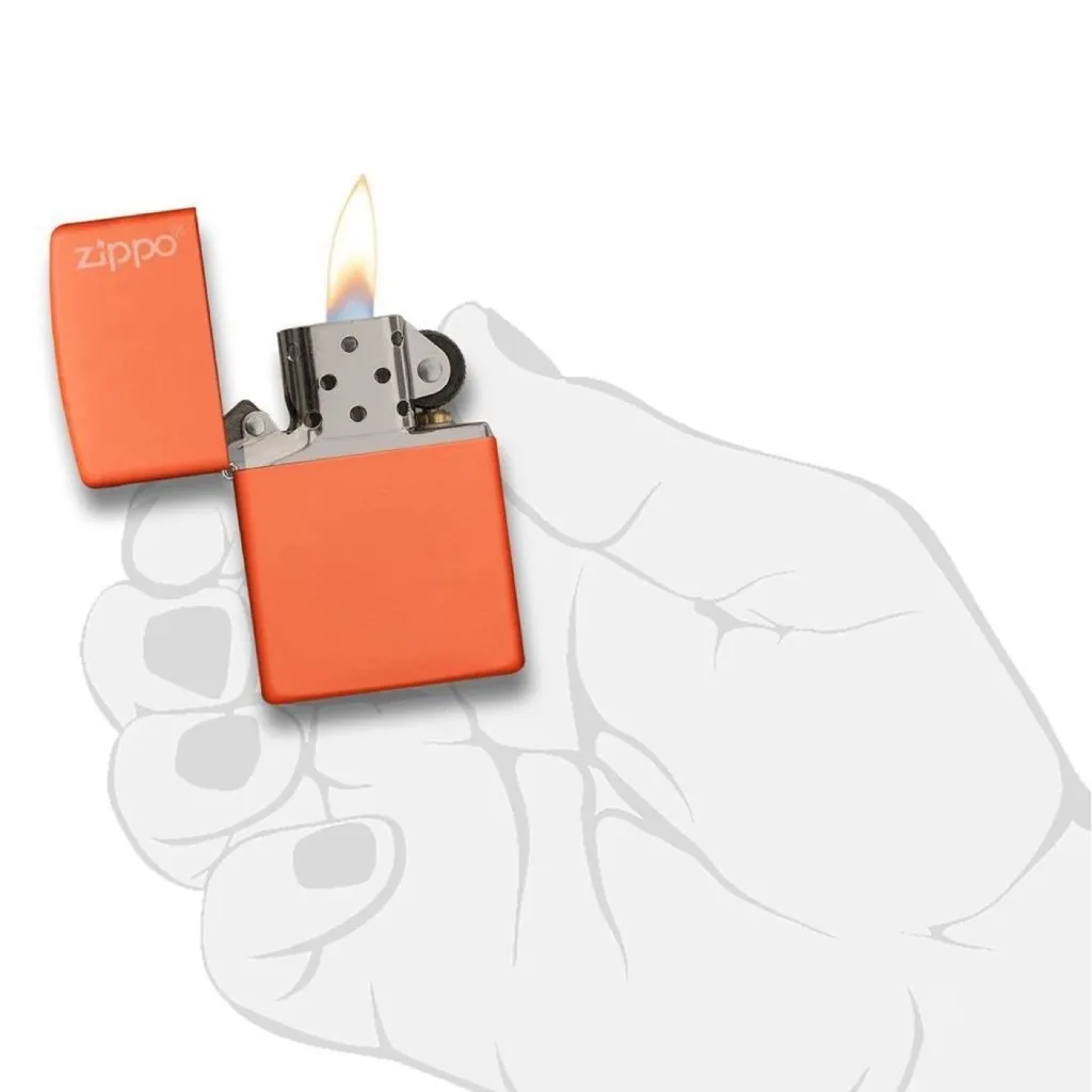 Orange Matte with Zippo Logo