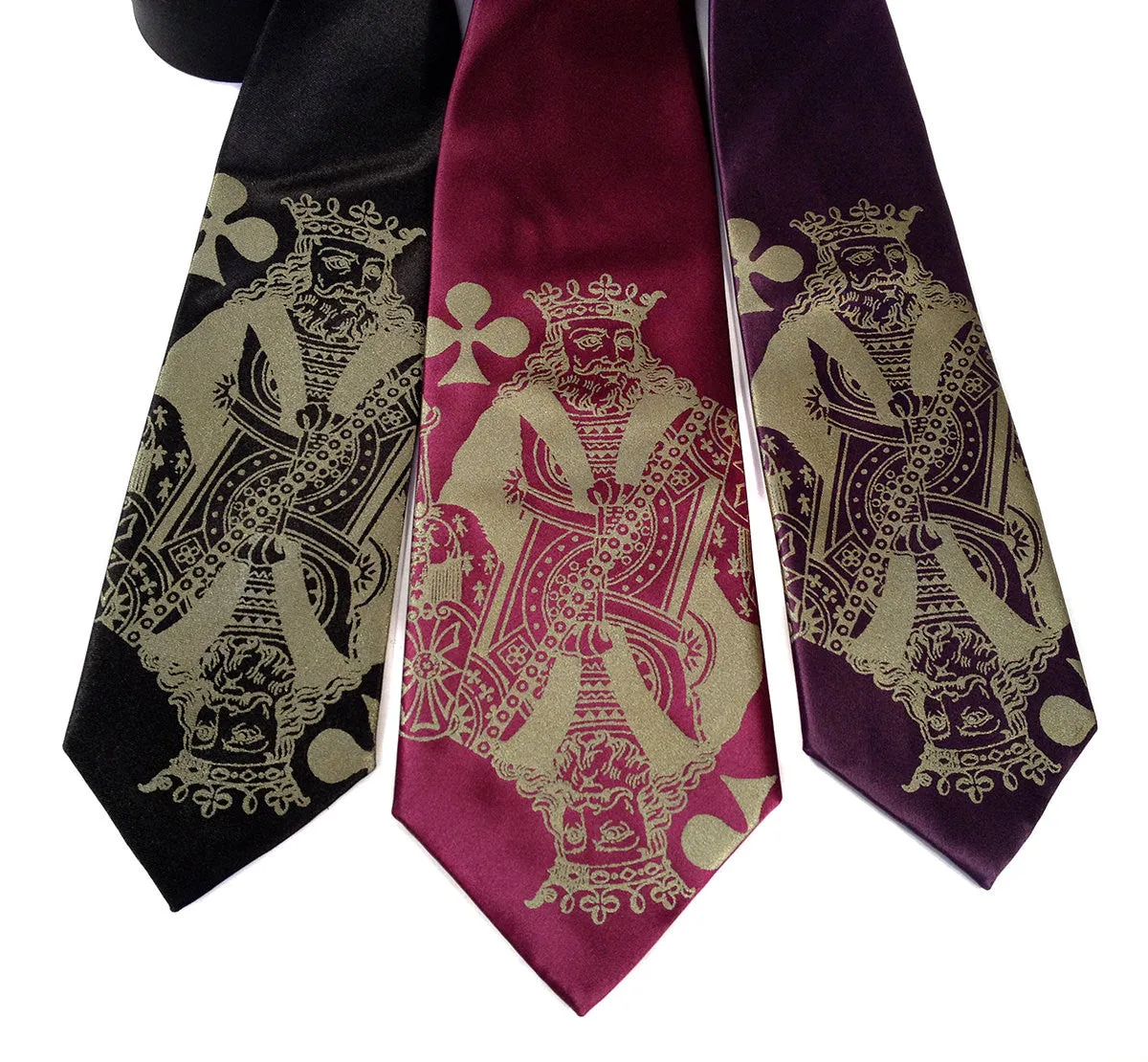 Playing Card Necktie. "Poker Face" King tie.