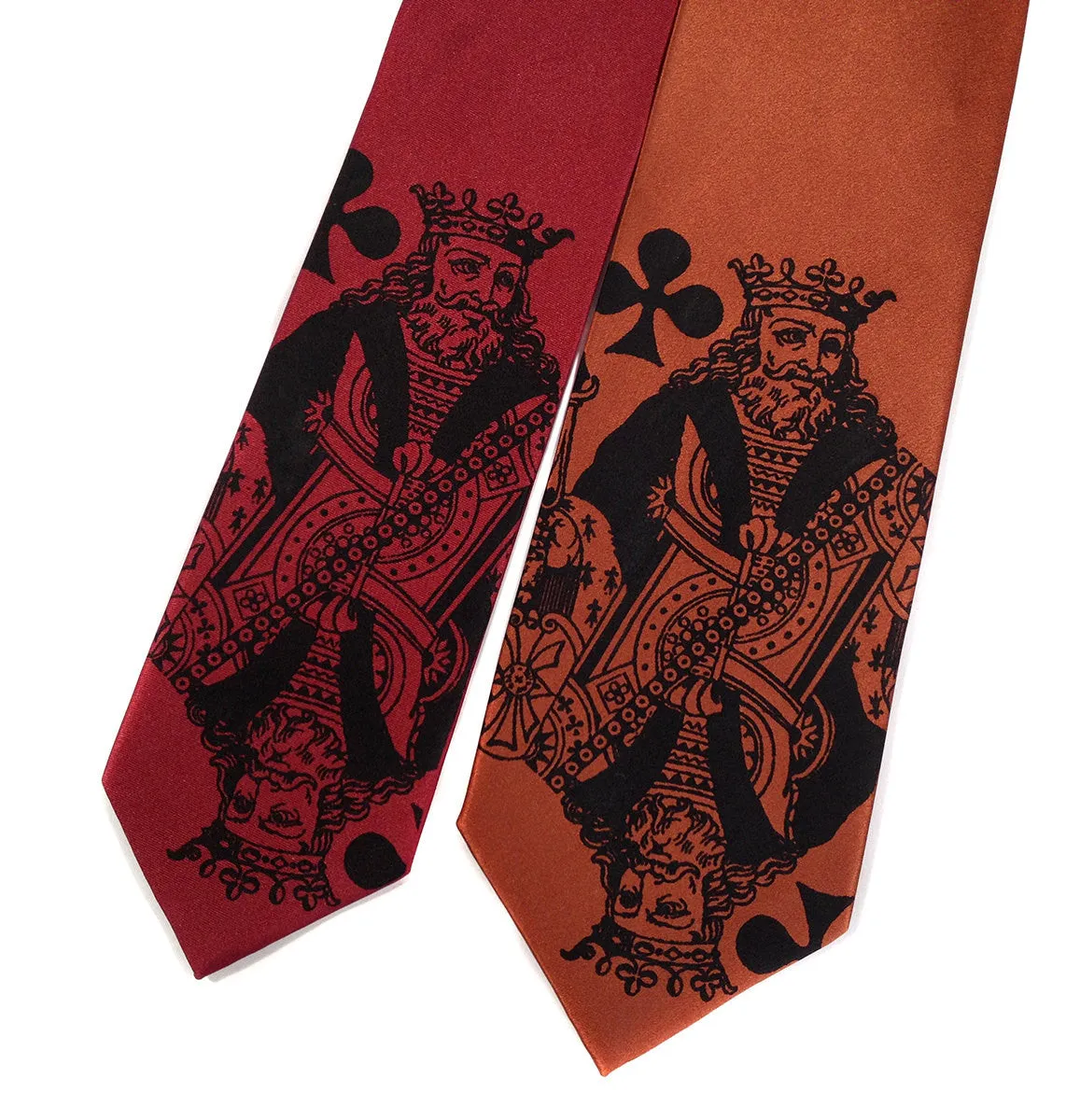 Playing Card Necktie. "Poker Face" King tie.