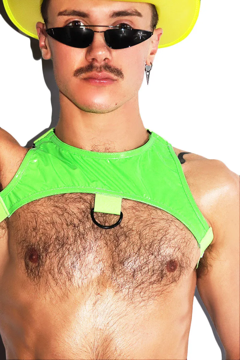 Playmate Vinyl Tank Harness- Neon Green