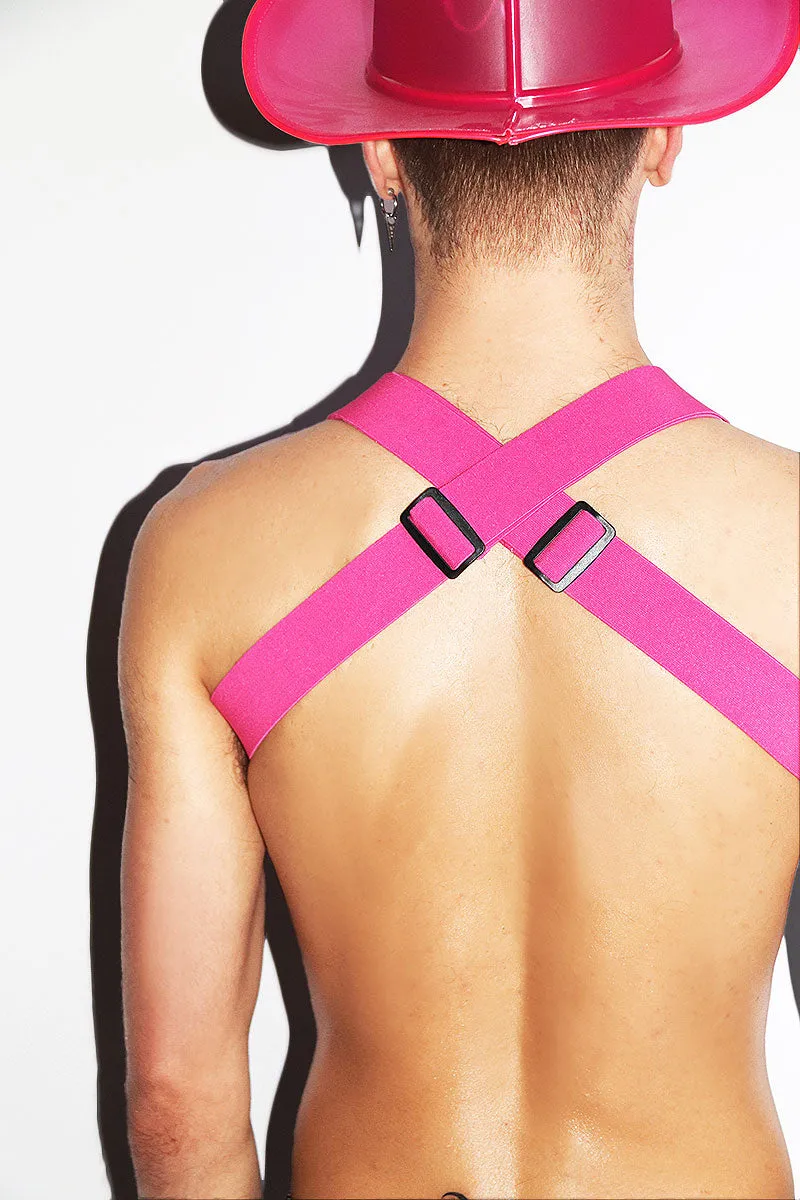 Playmate Vinyl Tank Harness- Neon Pink