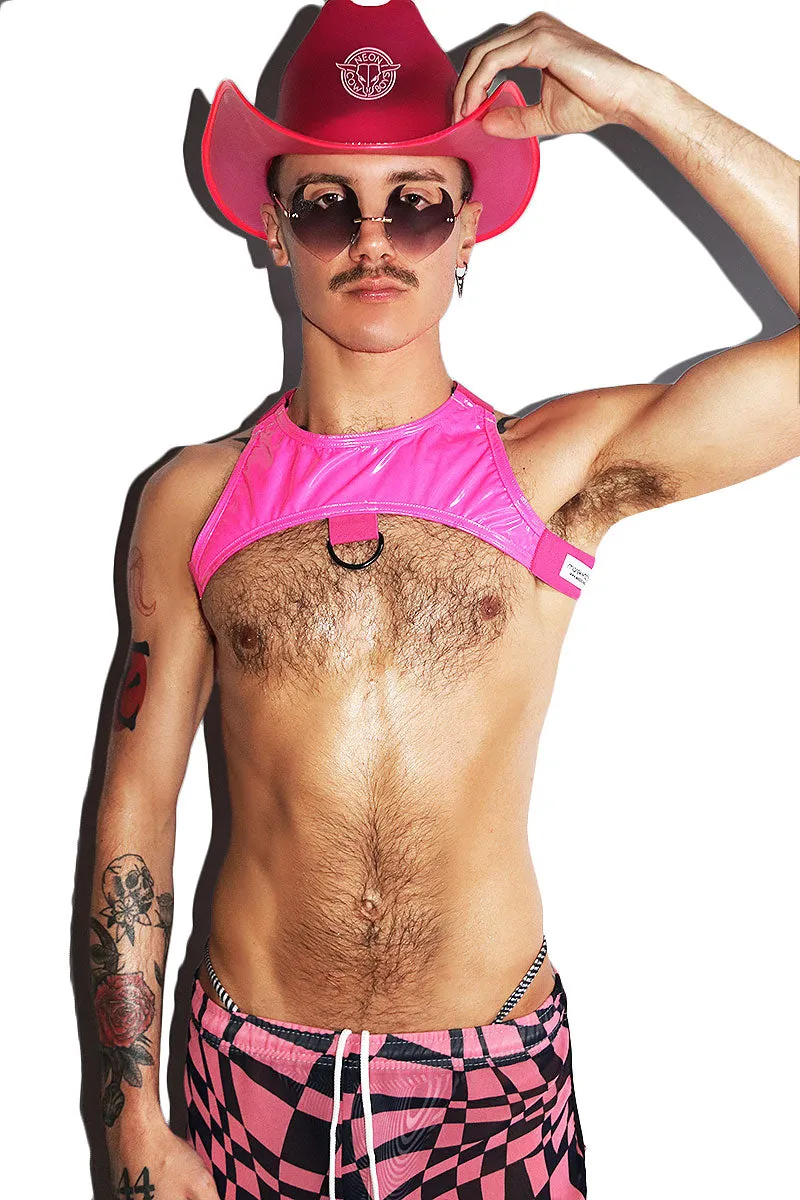 Playmate Vinyl Tank Harness- Neon Pink