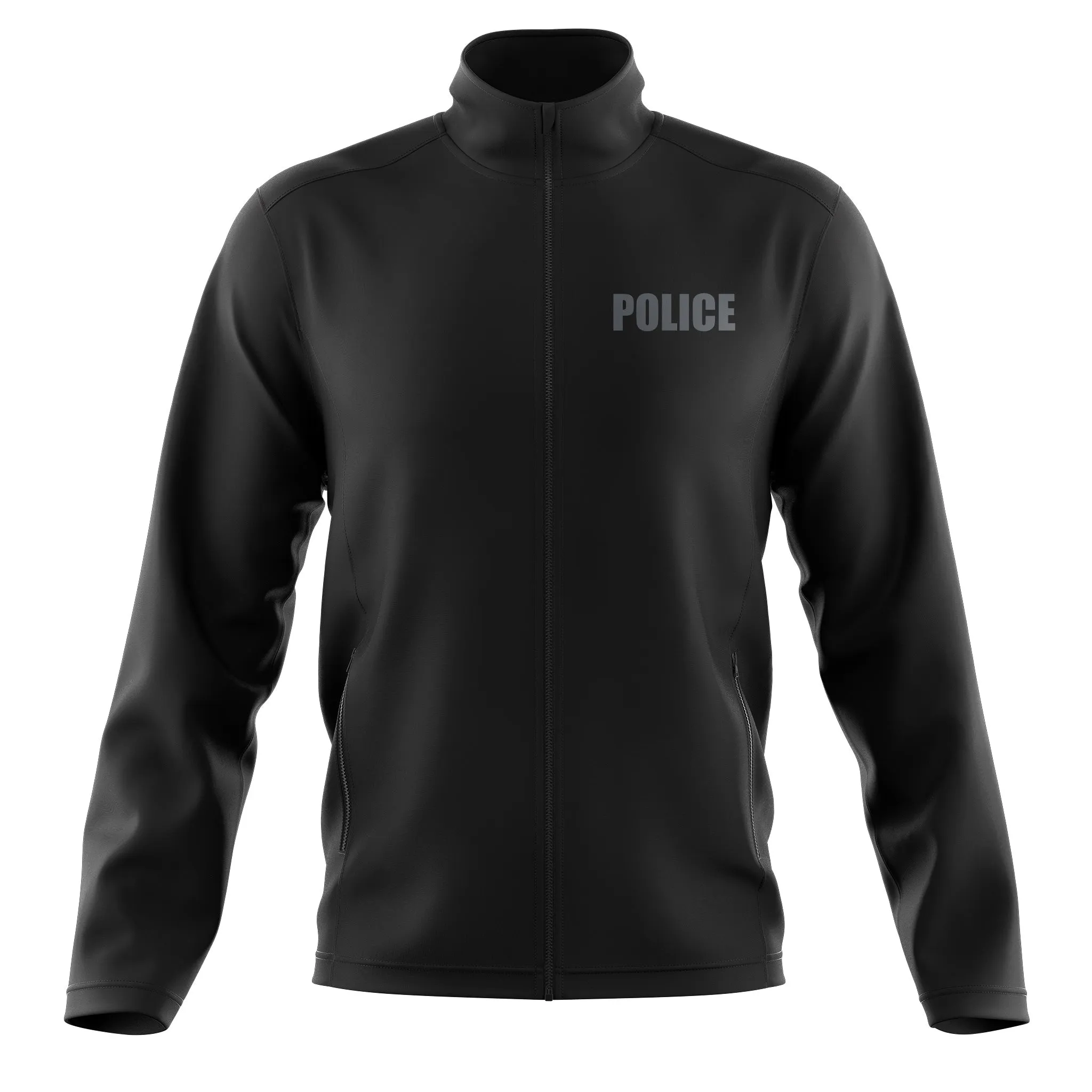 [POLICE] Reflective Soft Shell Jacket [BLK/REF]