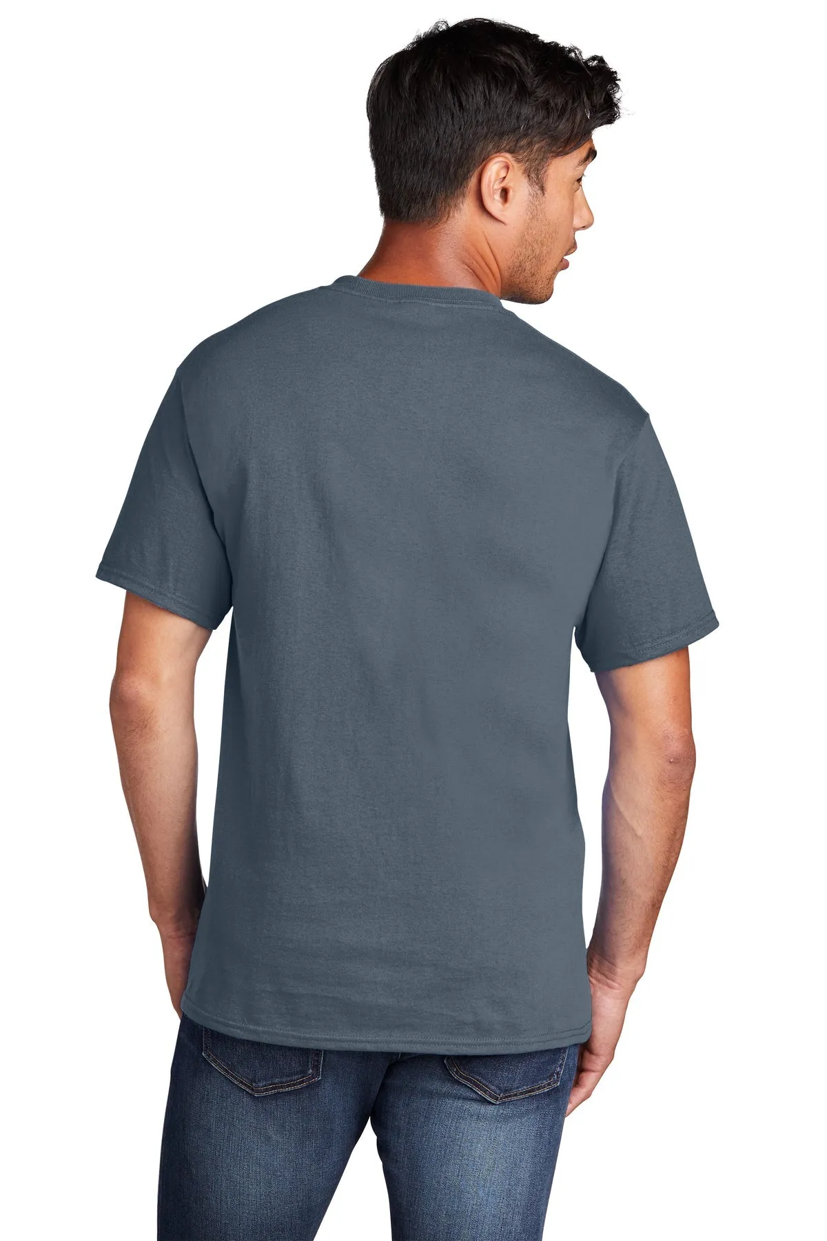 Port & Company Core Cotton Custom Tee's, Steel Blue