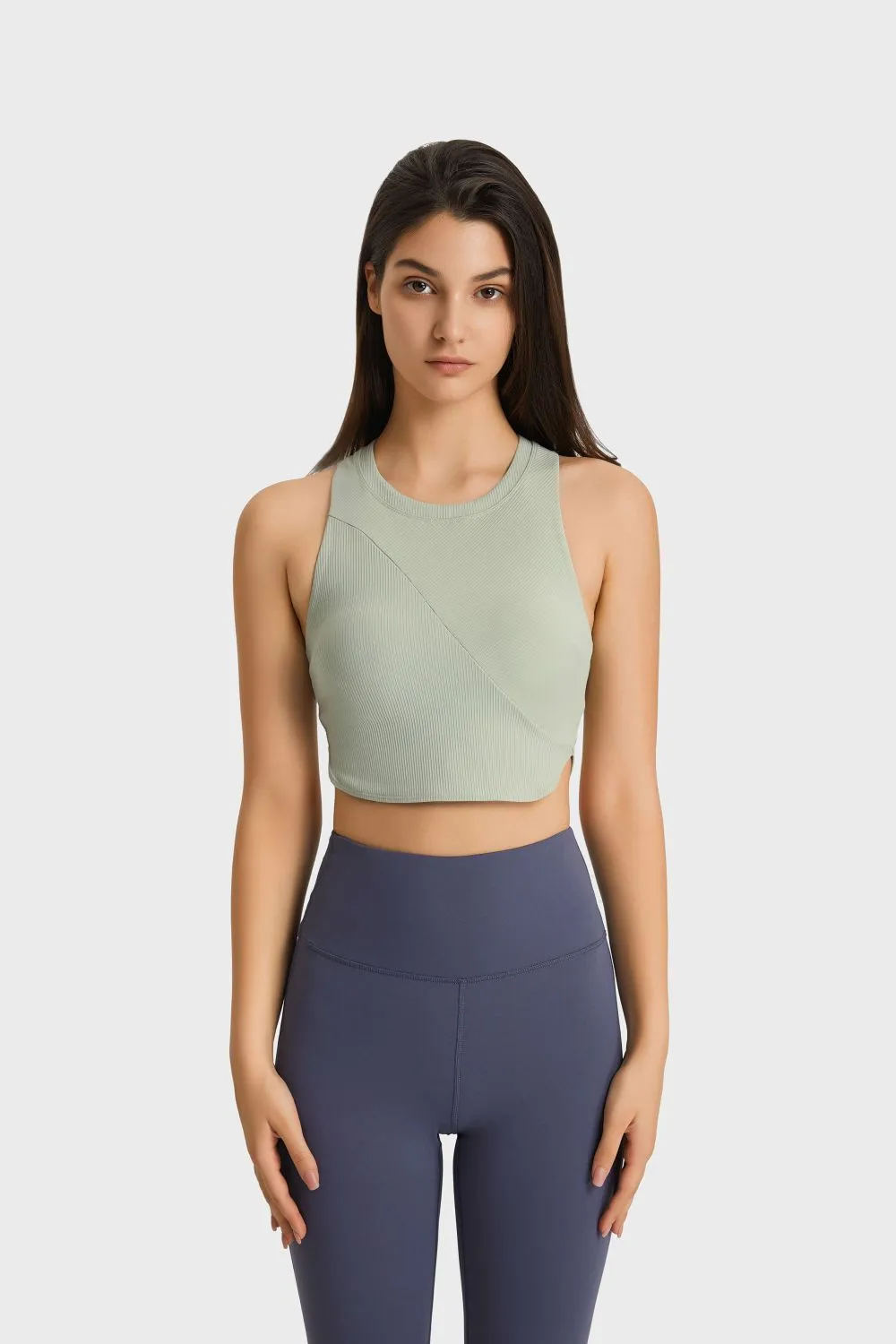 Racerback Hem Detail Sports Bra