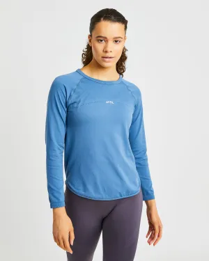 Reform Seamless Long Sleeve T Shirt - Petrol Blue