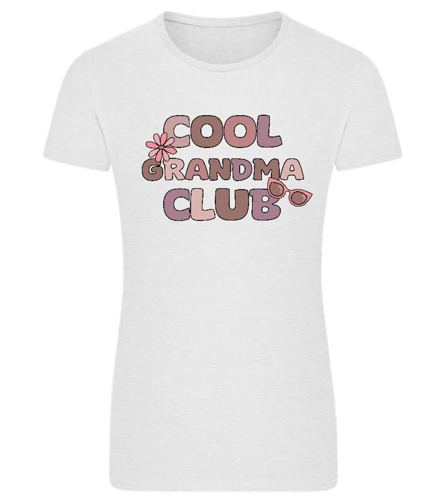 Retro Cool Grandma Club Design - Comfort women's fitted t-shirt