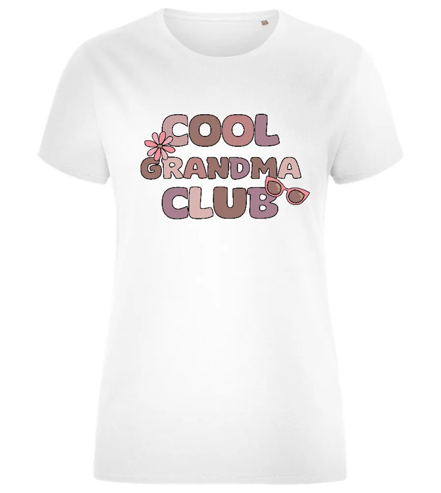 Retro Cool Grandma Club Design - Comfort women's fitted t-shirt