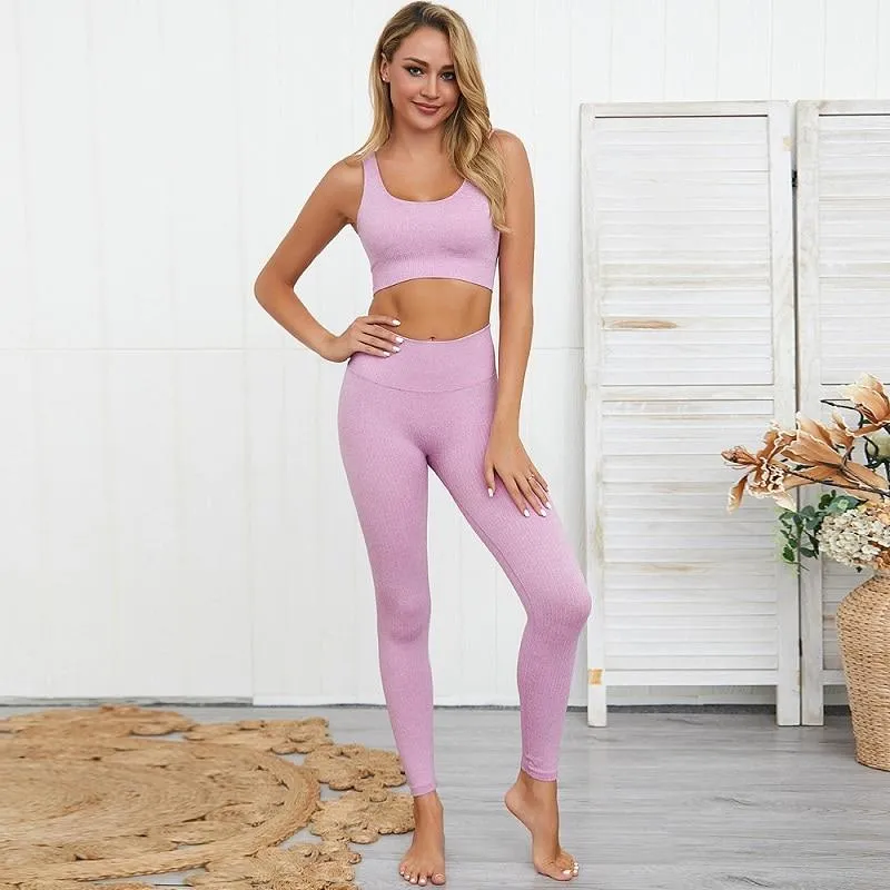 Ribbed Seamless Yoga Set