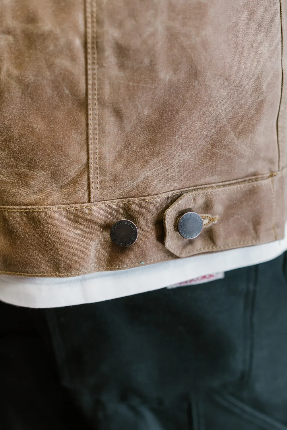 RJ1 Riders Jacket - Rust Waxed Canvas