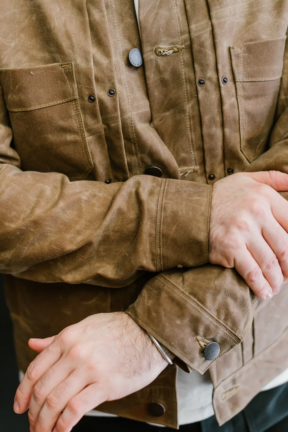 RJ1 Riders Jacket - Rust Waxed Canvas