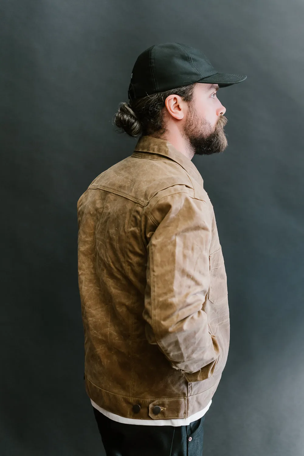 RJ1 Riders Jacket - Rust Waxed Canvas