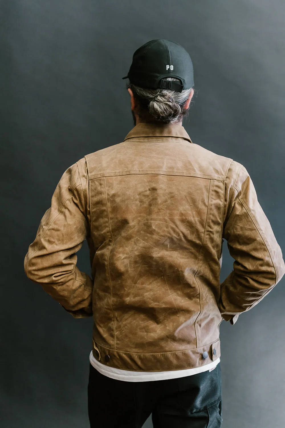 RJ1 Riders Jacket - Rust Waxed Canvas