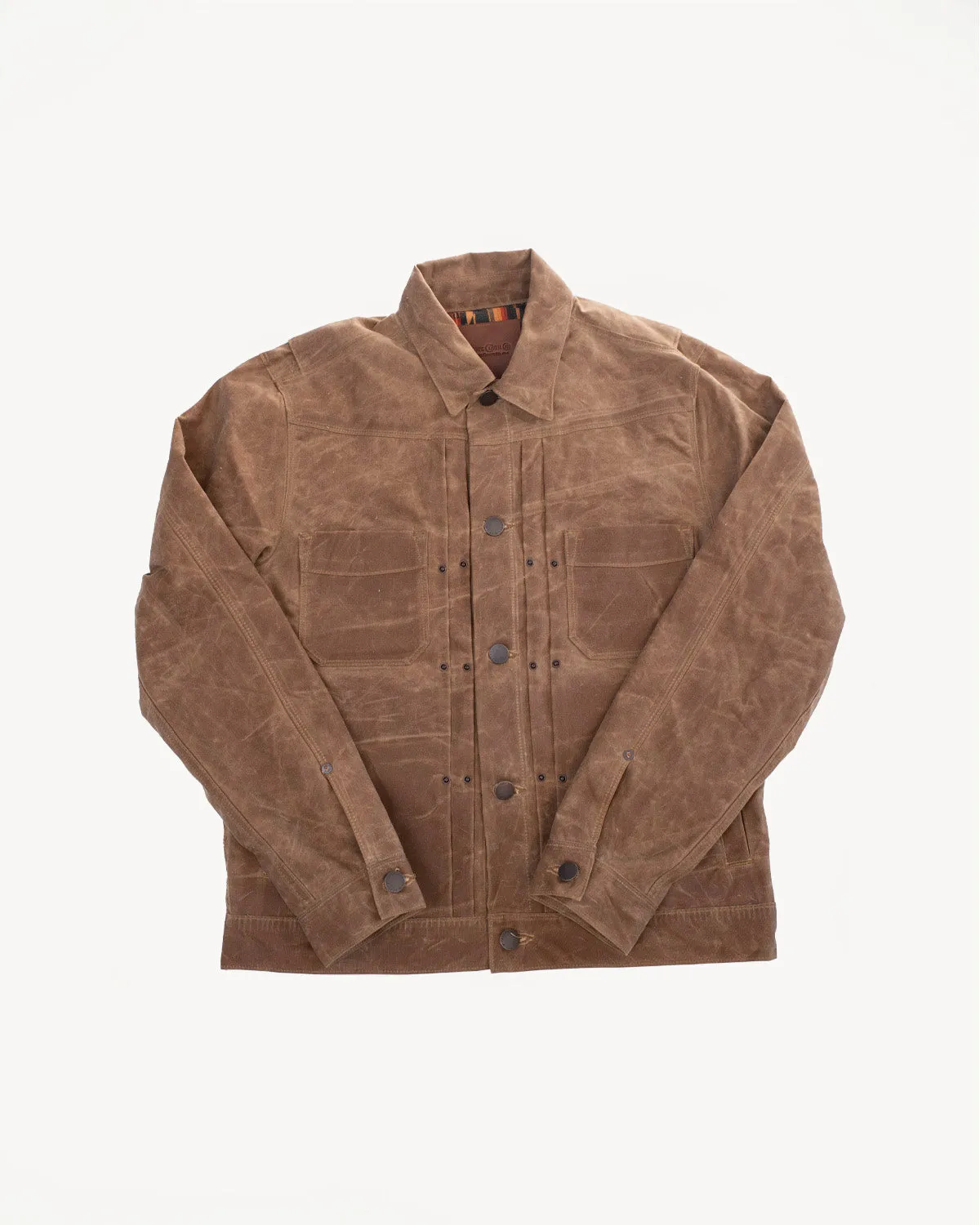 RJ1 Riders Jacket - Rust Waxed Canvas