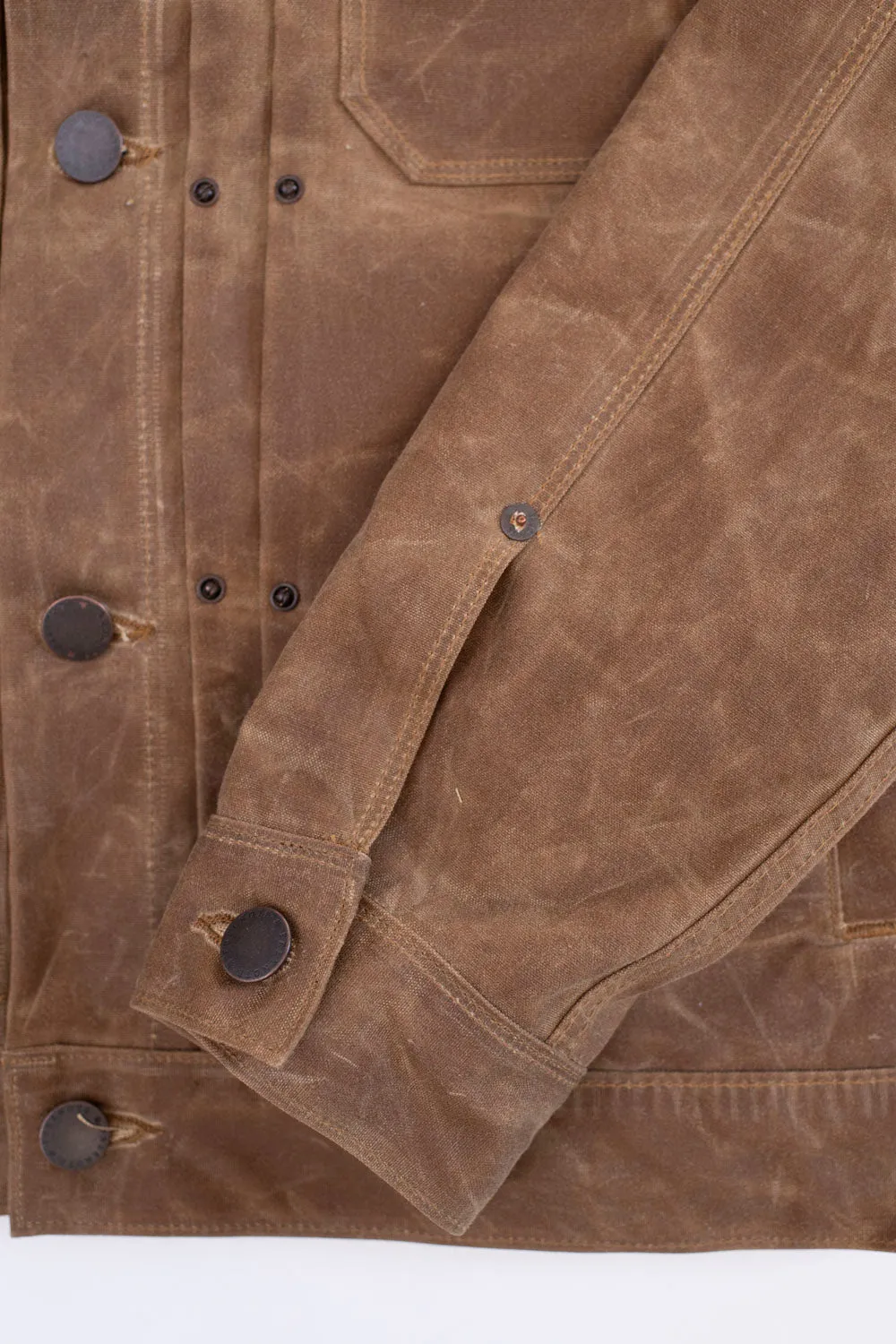 RJ1 Riders Jacket - Rust Waxed Canvas