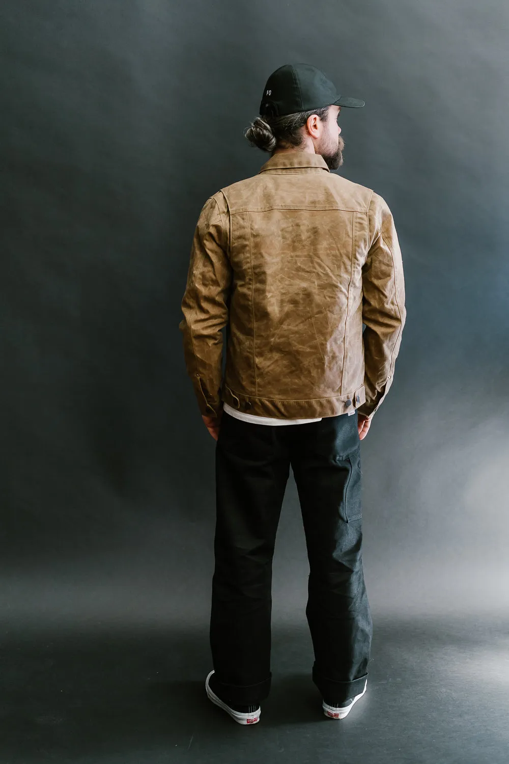 RJ1 Riders Jacket - Rust Waxed Canvas