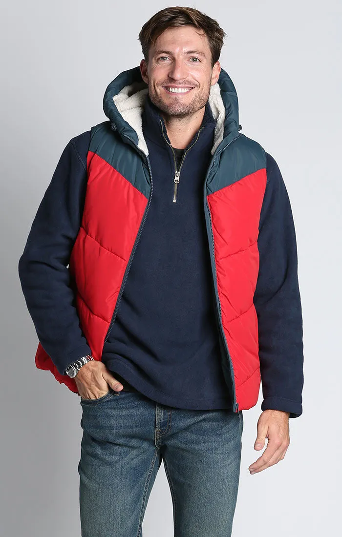 Sherpa Lined Puffer Vest