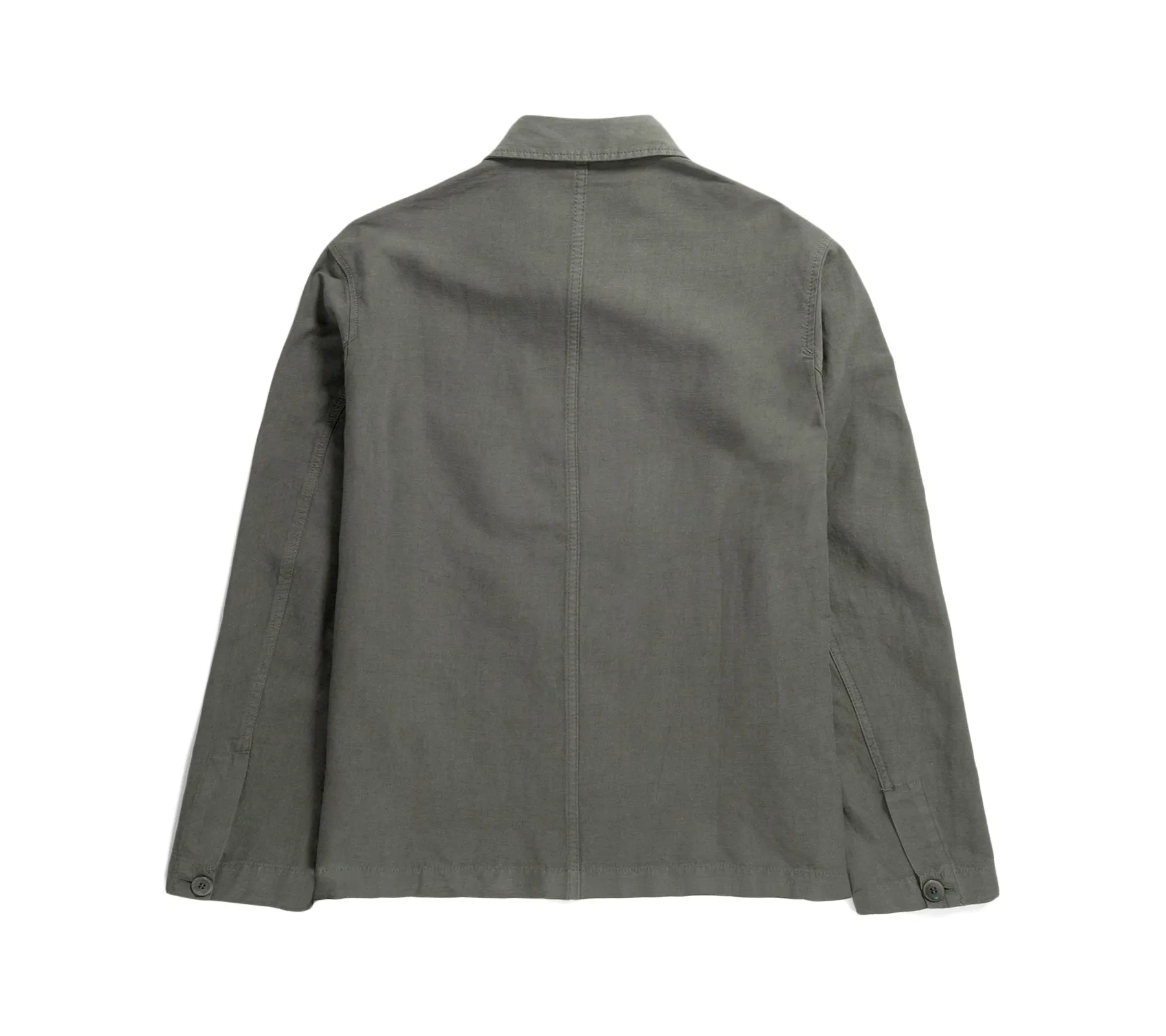 Tyge Cotton Linen Overshirt | Spruce Green