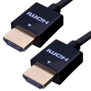 Ultra Slim HDMI  Cable with Ethernet,  1.5 ft