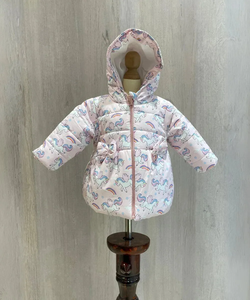 Unicorn Print Jacket for Girls