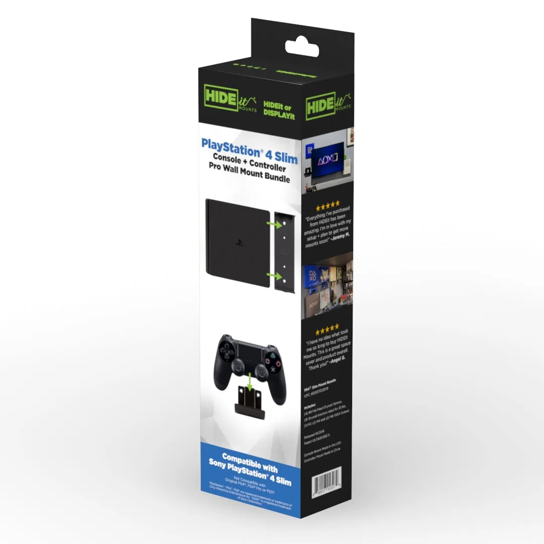 W - HIDEit 4S Retail Packaging | PS4 Slim Mounts in Retail Packaging