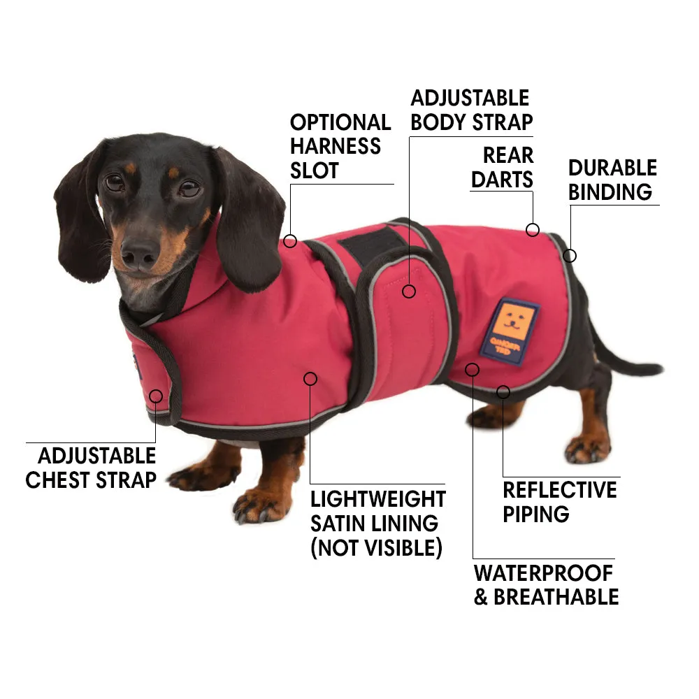 Waterproof Shower Lightweight Dachshund Dog Coat