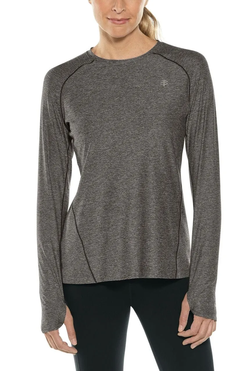 Women's Devi Long Sleeve Fitness T-Shirt  |  Charcoal Heather