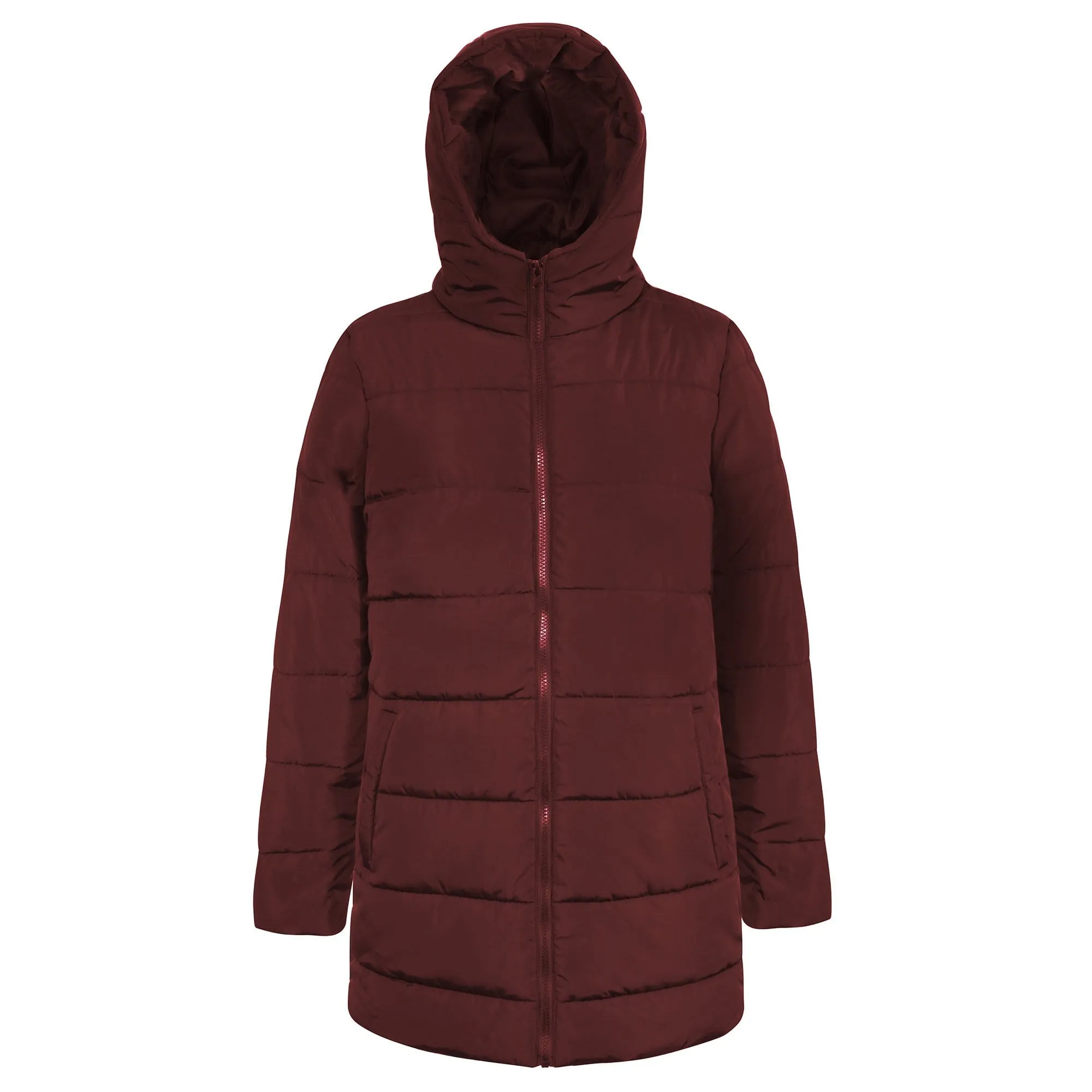 Women's Hooded Puffer Winter Coat - 3 Colors