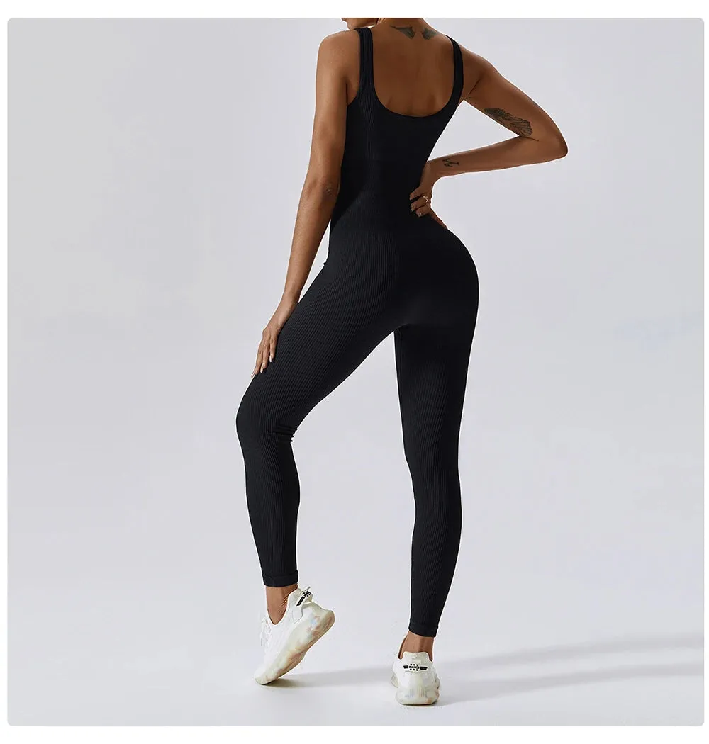 Women's tracksuit Yoga Set Yoga Jumpsuits One Piece Workout Long Sleeve Rompers Sportswear Gym Set Workout Clothes for Women