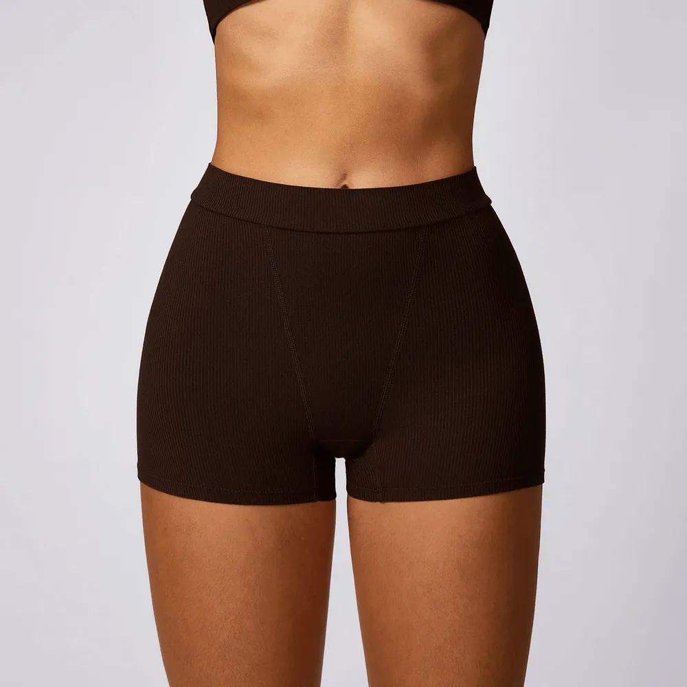 Yoga and Fitness Solid Color Women's Shorts - SF2214