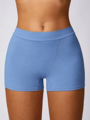 Yoga and Fitness Solid Color Women's Shorts - SF2214